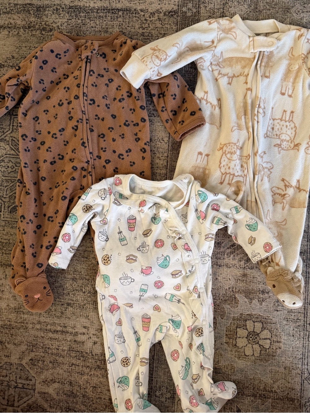 Baby’s One-Piece Sleepwear Set - 3 Footed Pajamas